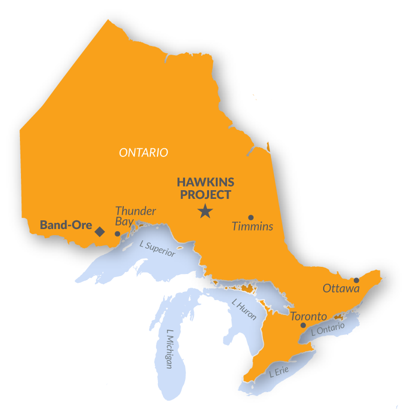 E2Gold Hawkins Project Map
